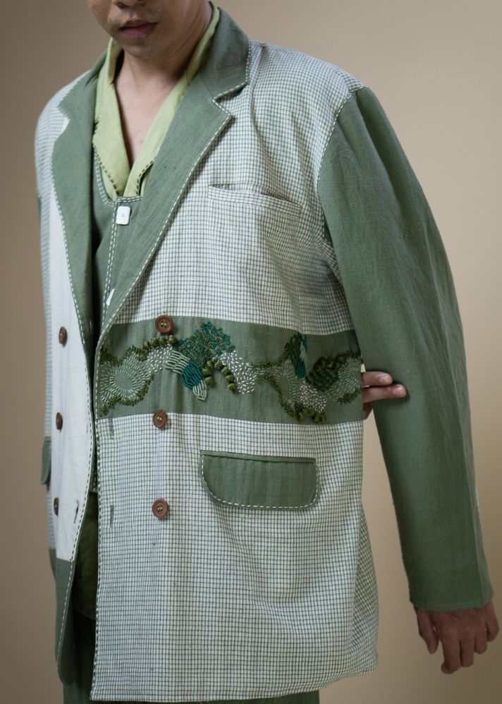 Meadows Unisex Double Breasted Blazer