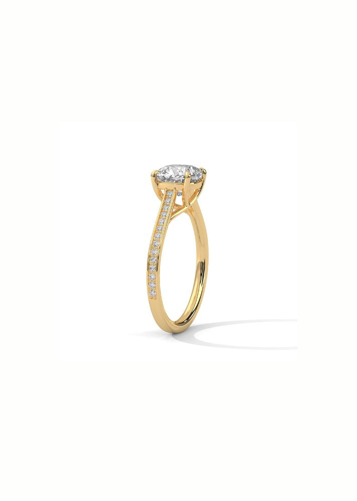 Solitaire Ring With 26 Diamonds-Cat0120