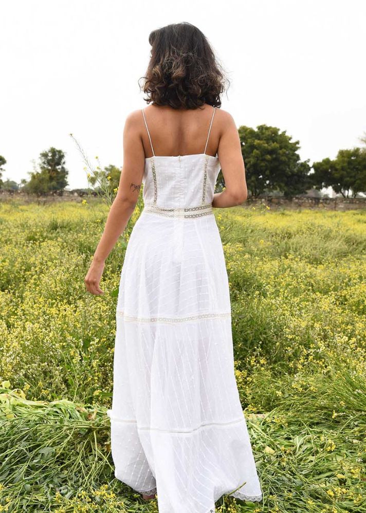 Soothing Wind Of Spring Dress In Cotton