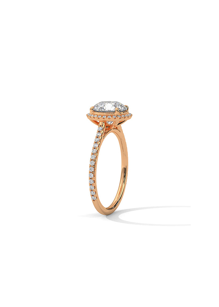 Solitaire Ring With 52 Diamonds-Cat0114