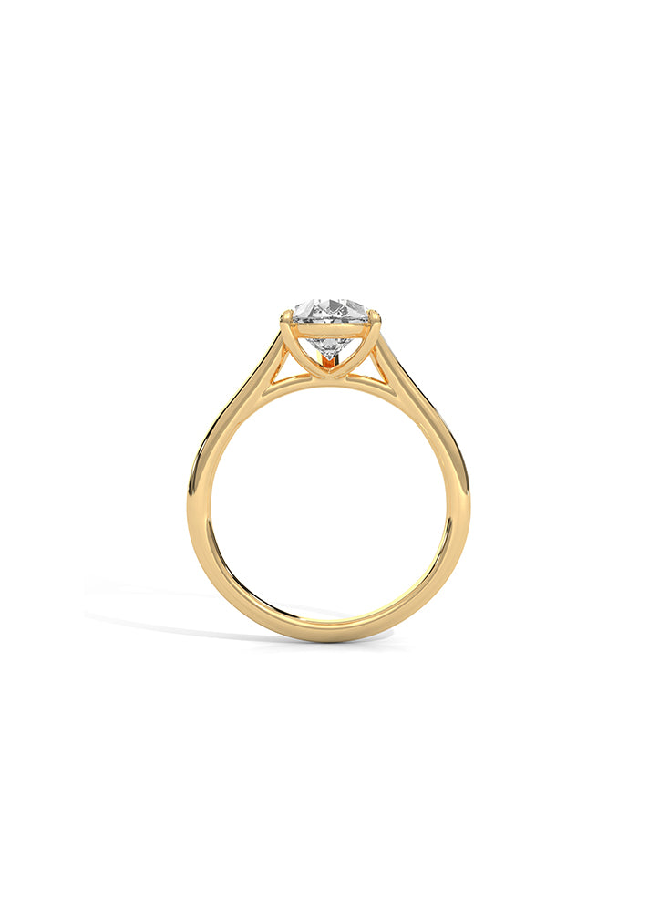 Pear Cut Solitaire Ring-Cat0160