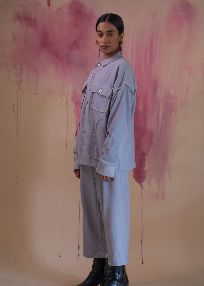 Phosphene Unisex Bomber- Grey