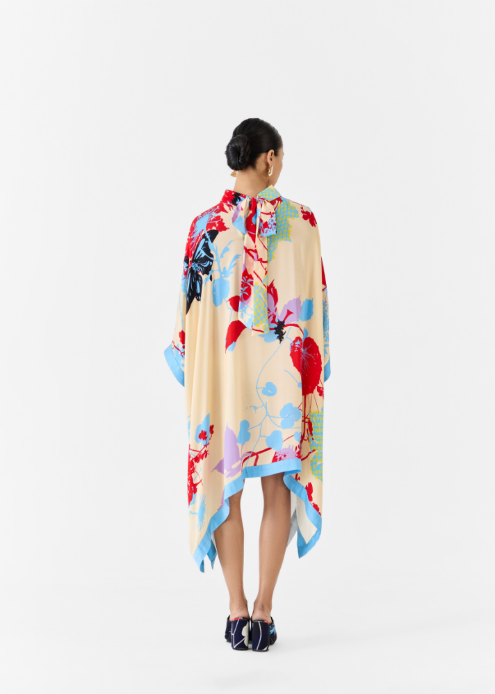 Cream Ikigai Kimono Dress