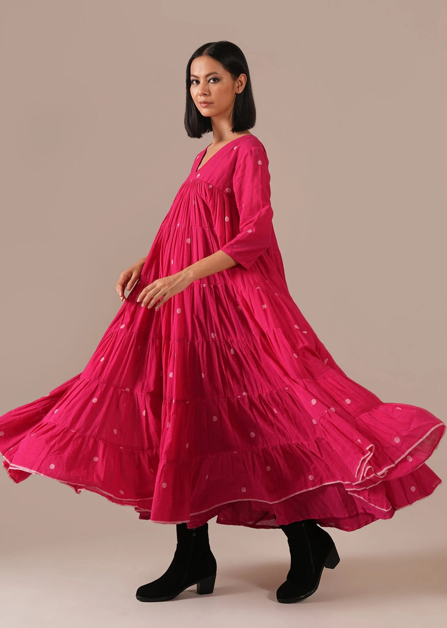 Fuchsia Halo Dress