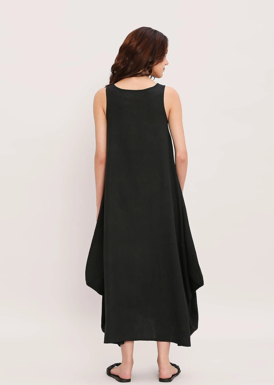 Black Vari Cotton Dress