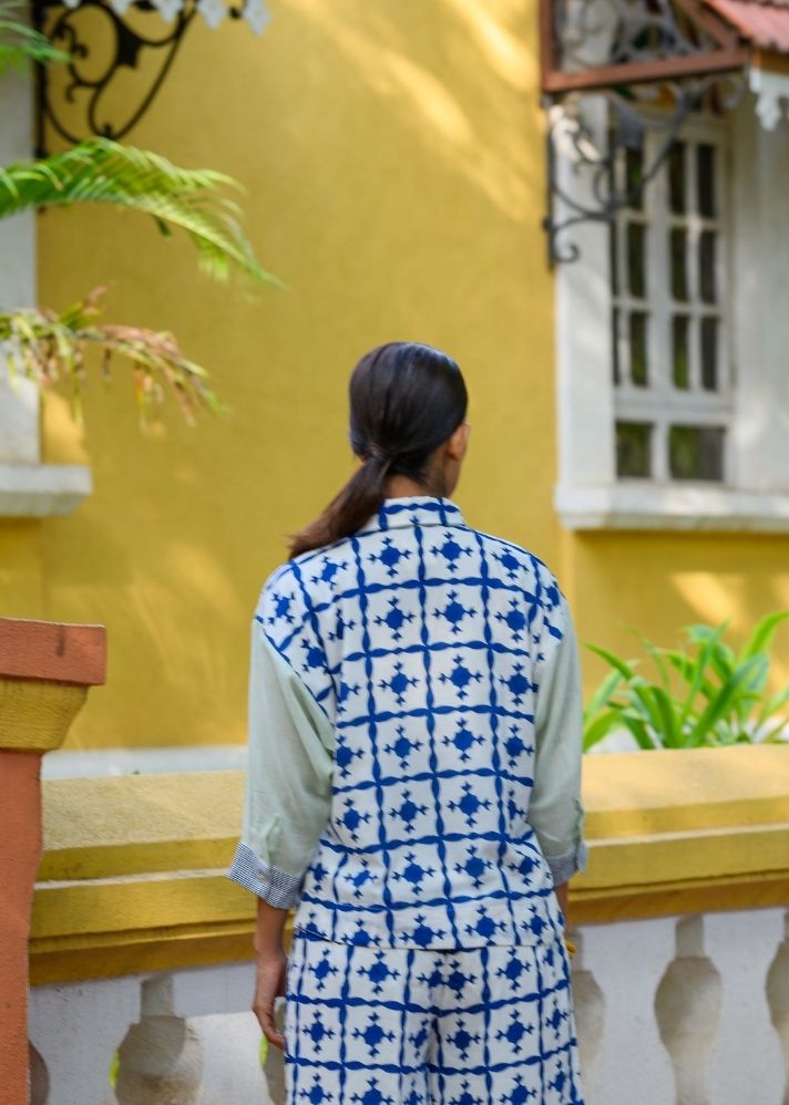 A Model Wearing Multicolor Pure Cotton Aurora Top, curated by Only Ethikal