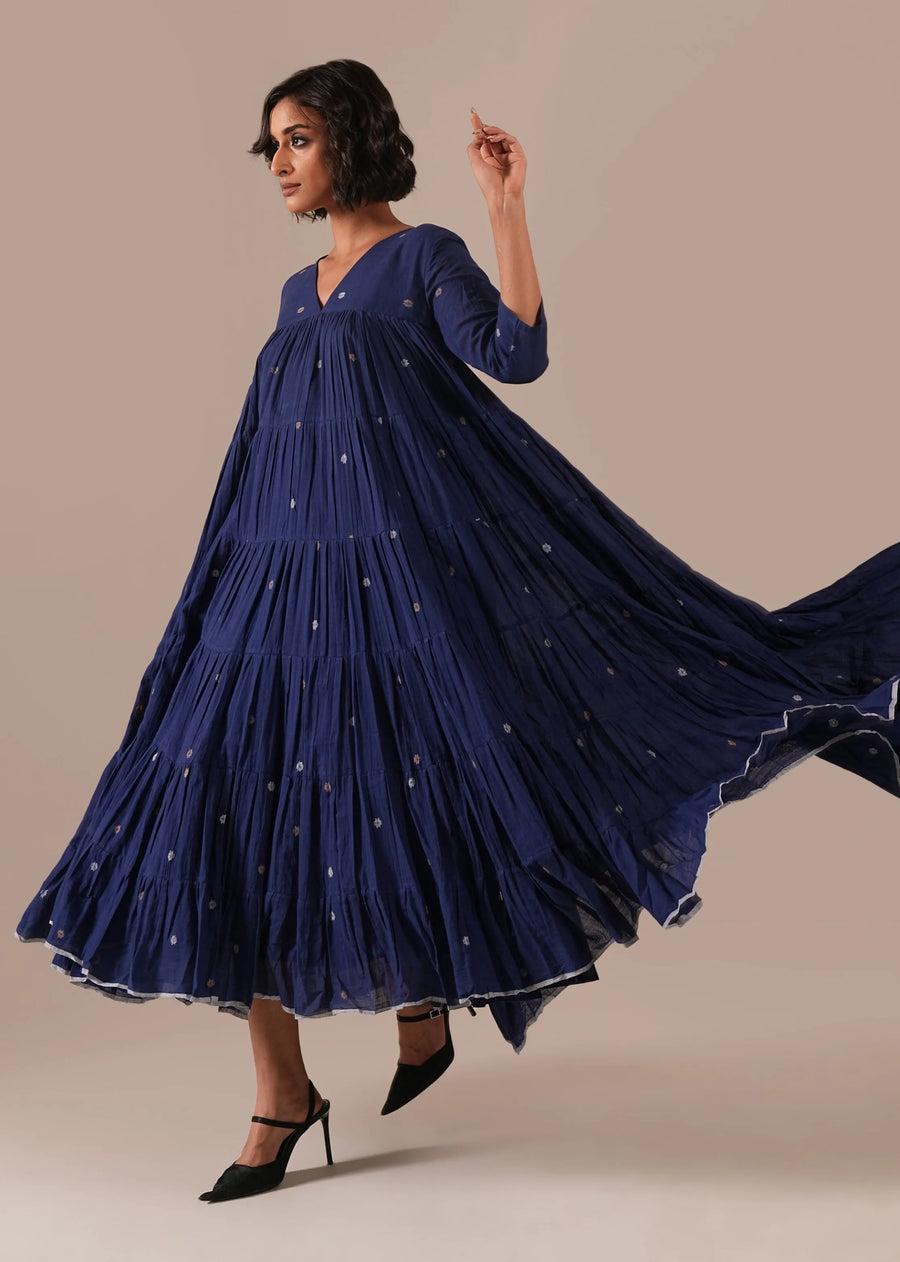 Indigo Echo Dress