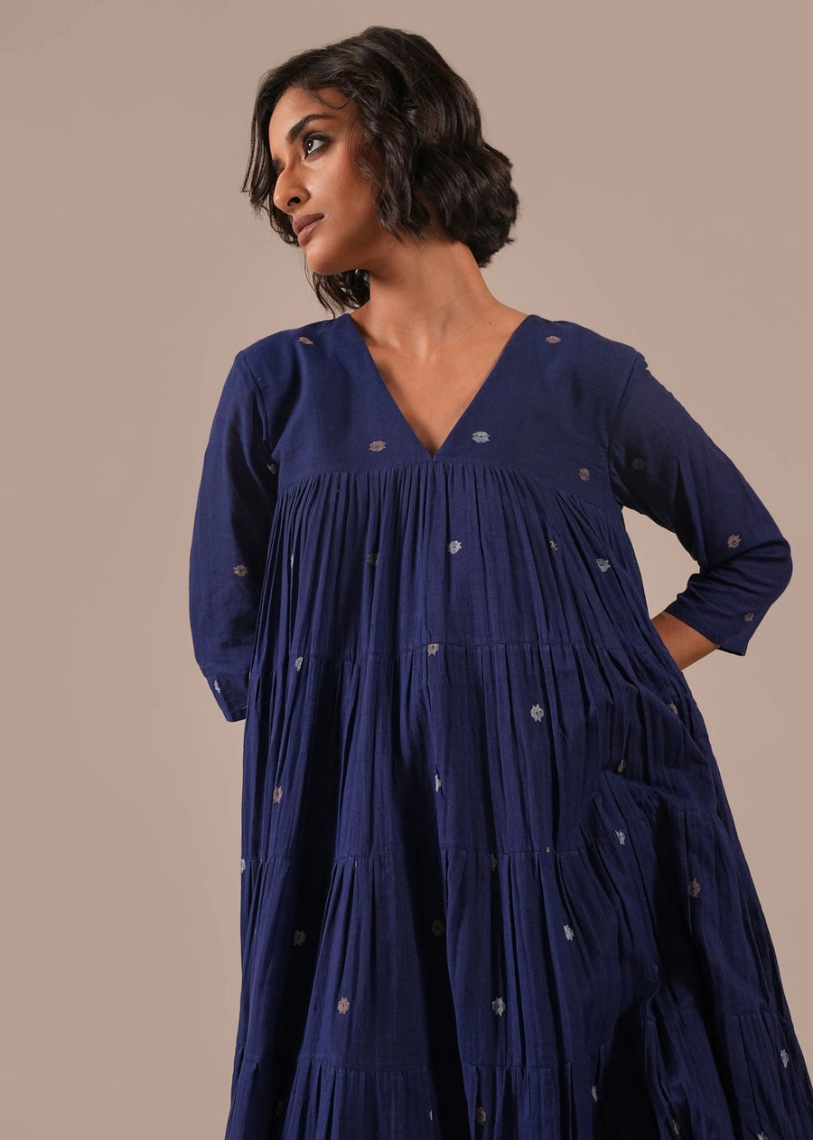 Indigo Echo Dress