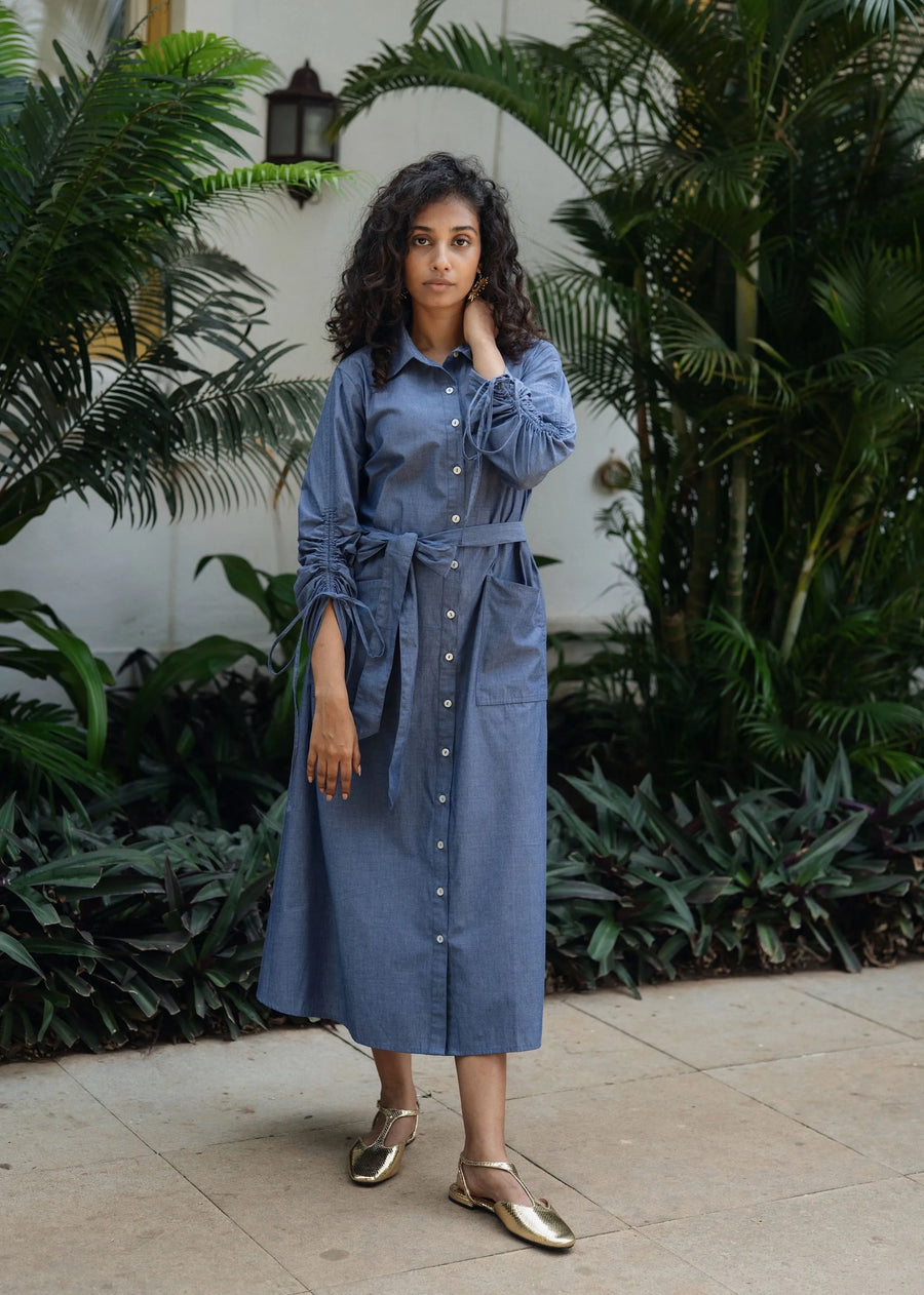 Blue Maria Dress- RA/SS/18