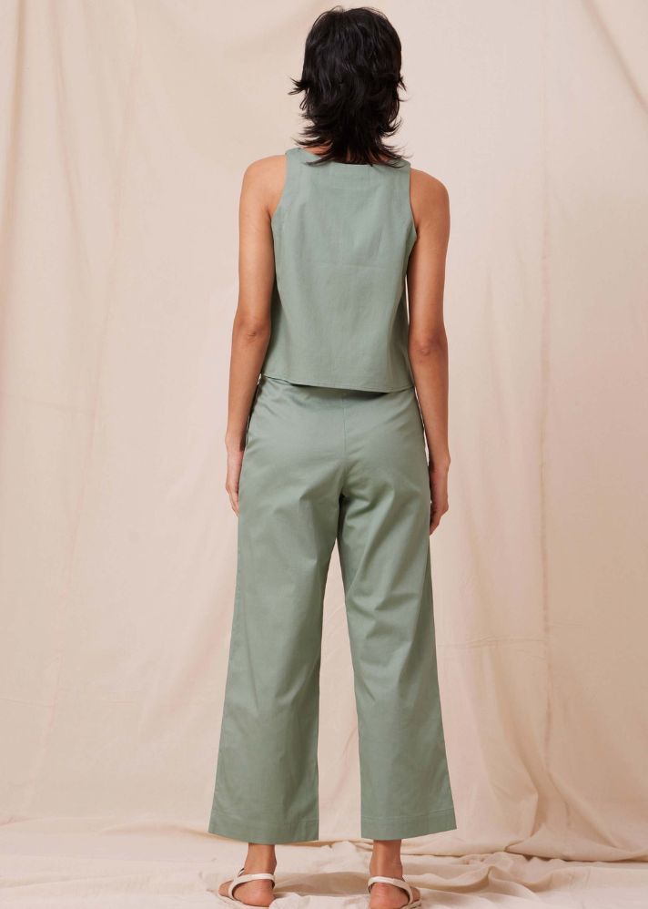 Kifli Sage Green Cotton Co-ord