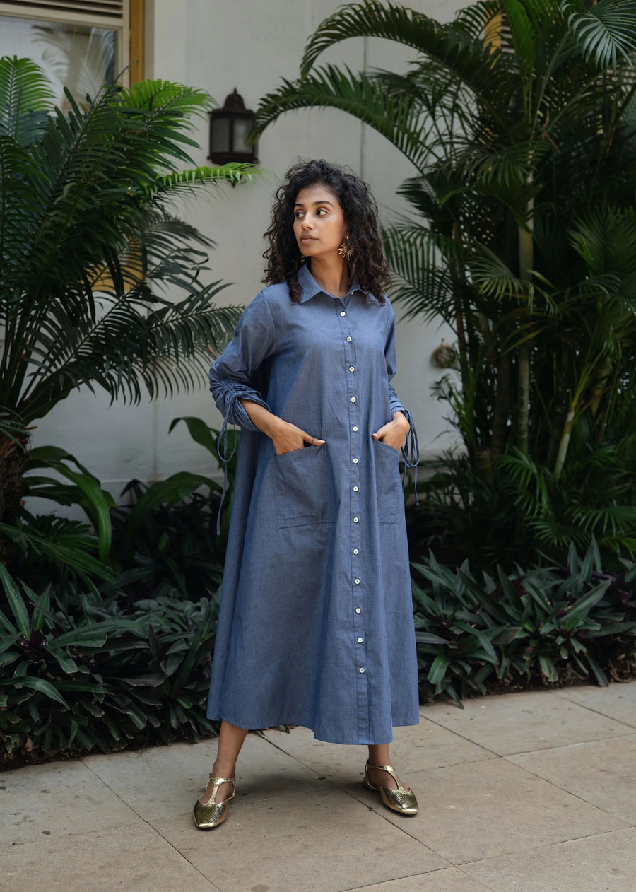 Blue Maria Dress- RA/SS/18