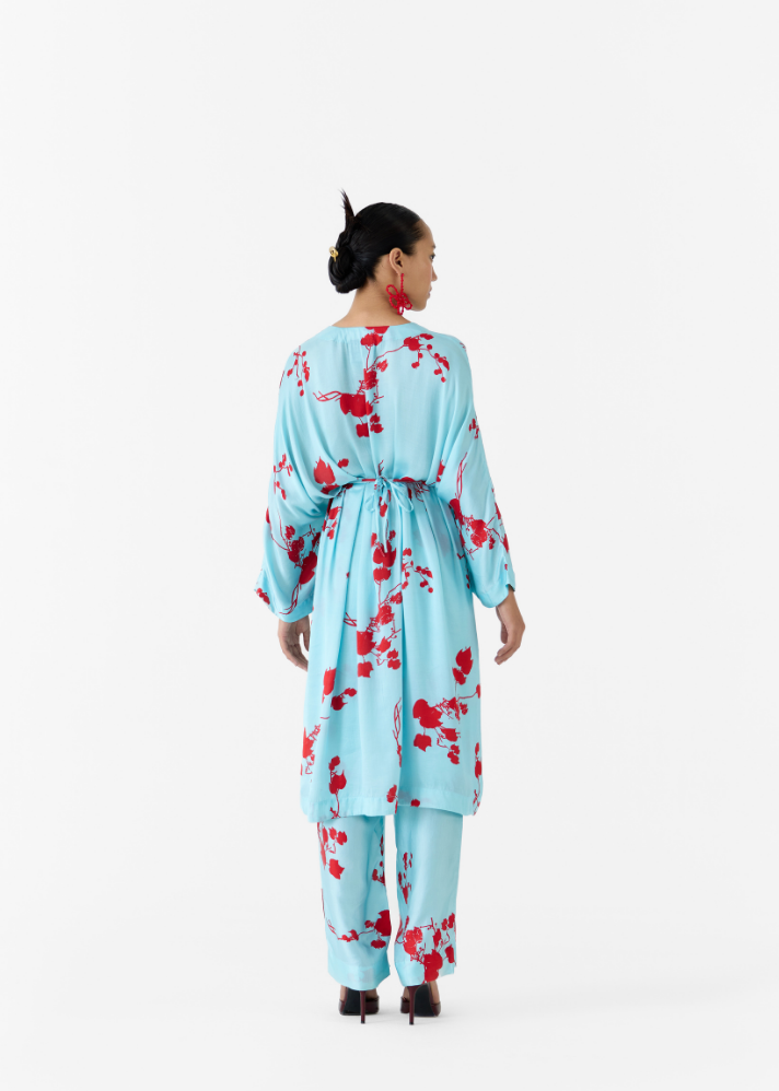 Baby Sakura Kimono Dress & Pants Co-Ord