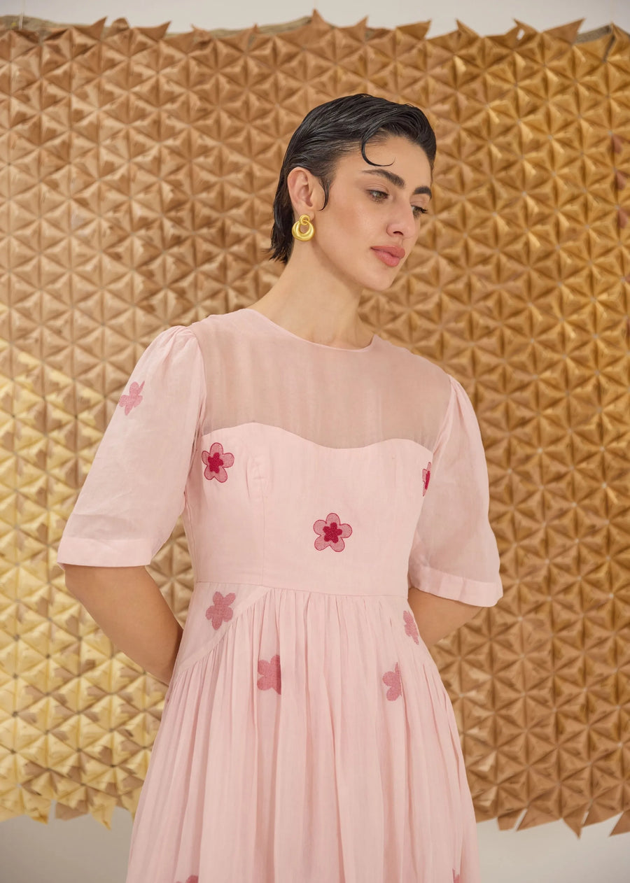 Pink Cherry Blossom Dress