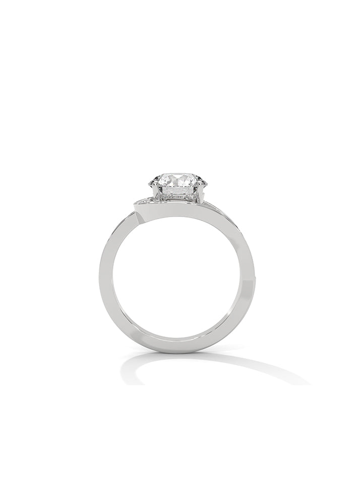 Solitaire Ring With 39 Diamonds-Cat0156