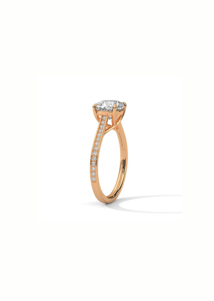 Solitaire Ring With 26 Diamonds-Cat0120