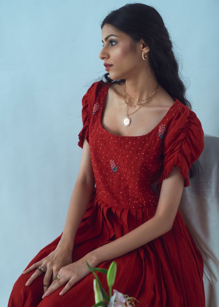 Knotty Tales Dress In Cotton