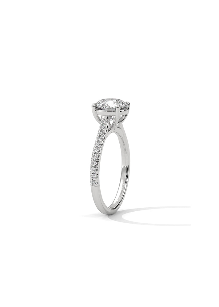 Solitaire Ring With 22 Diamonds-Cat0124