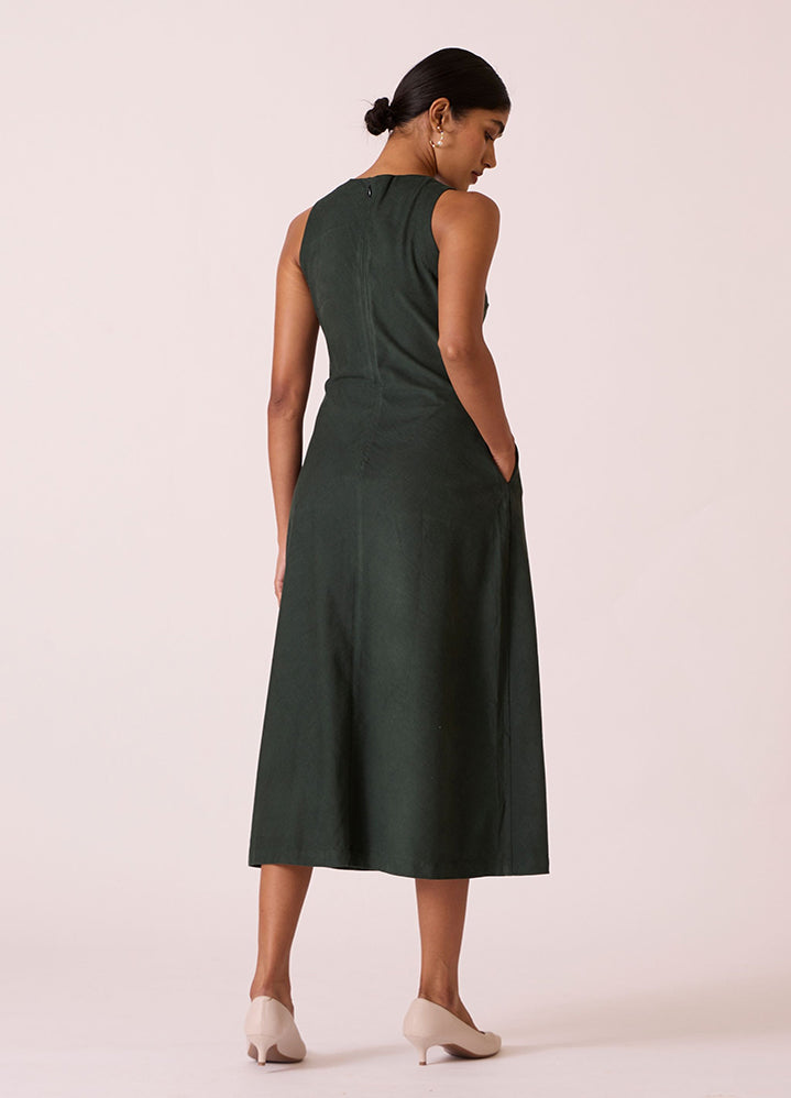 Pirmin Green Corduroy Skirt Set