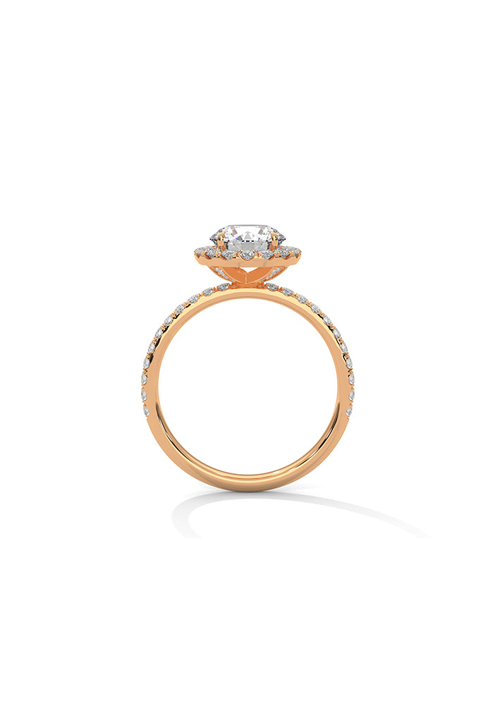 Solitaire Ring With 50 Diamonds-Cat0171