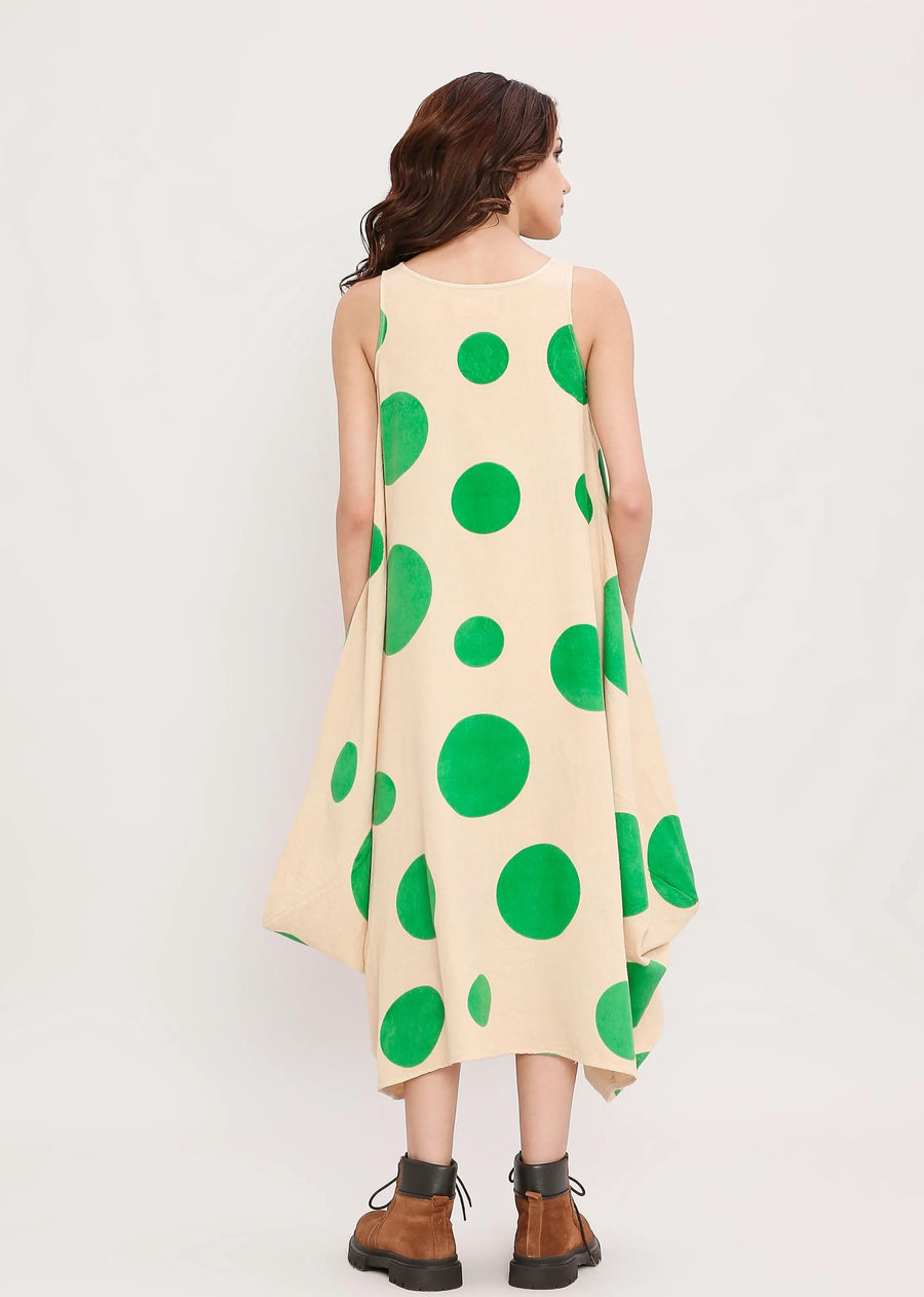 Capsule Edit Hand Block Printed Polka Vari Dress