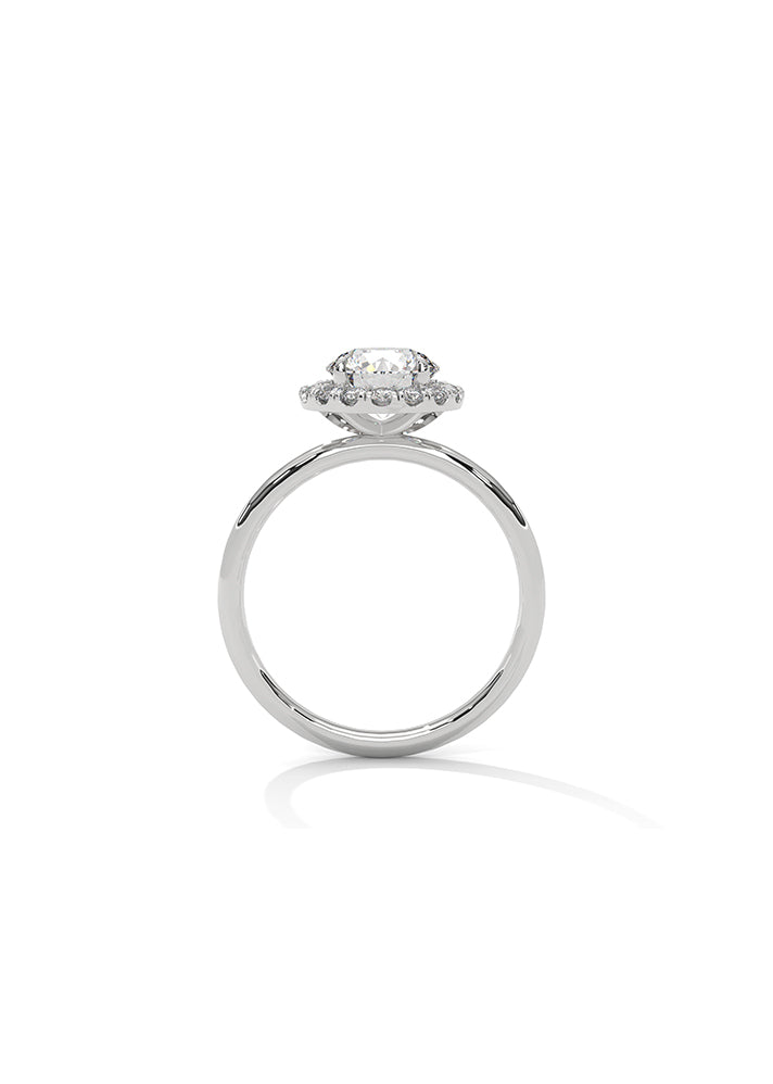 Solitaire Ring With 16 Diamonds-Cat0175