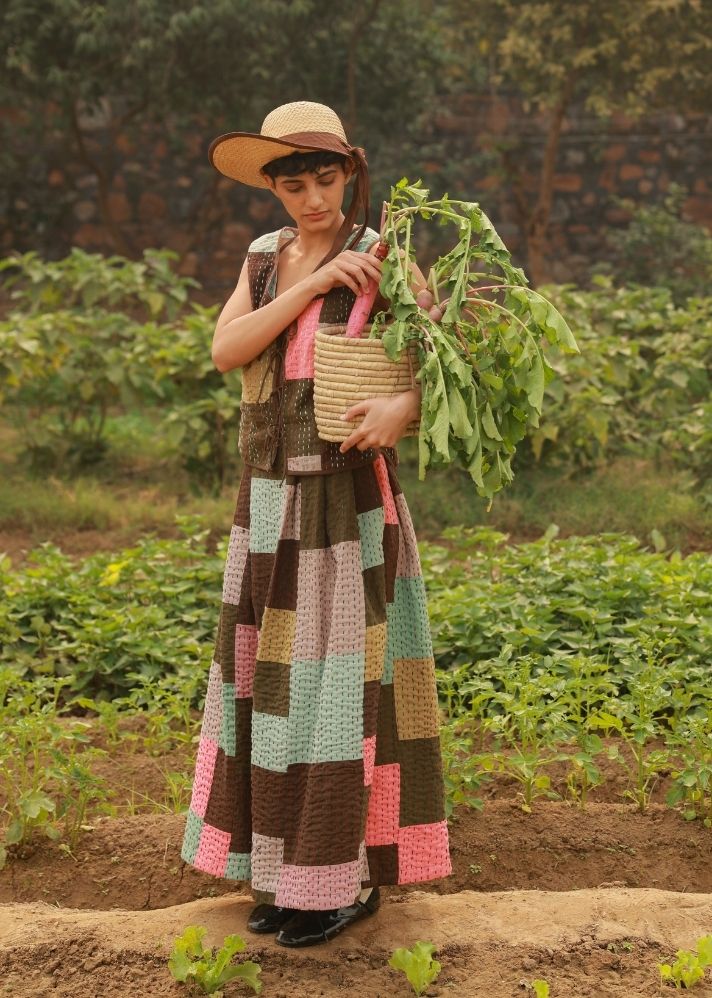 Irene Kantha Patchwork Skirt