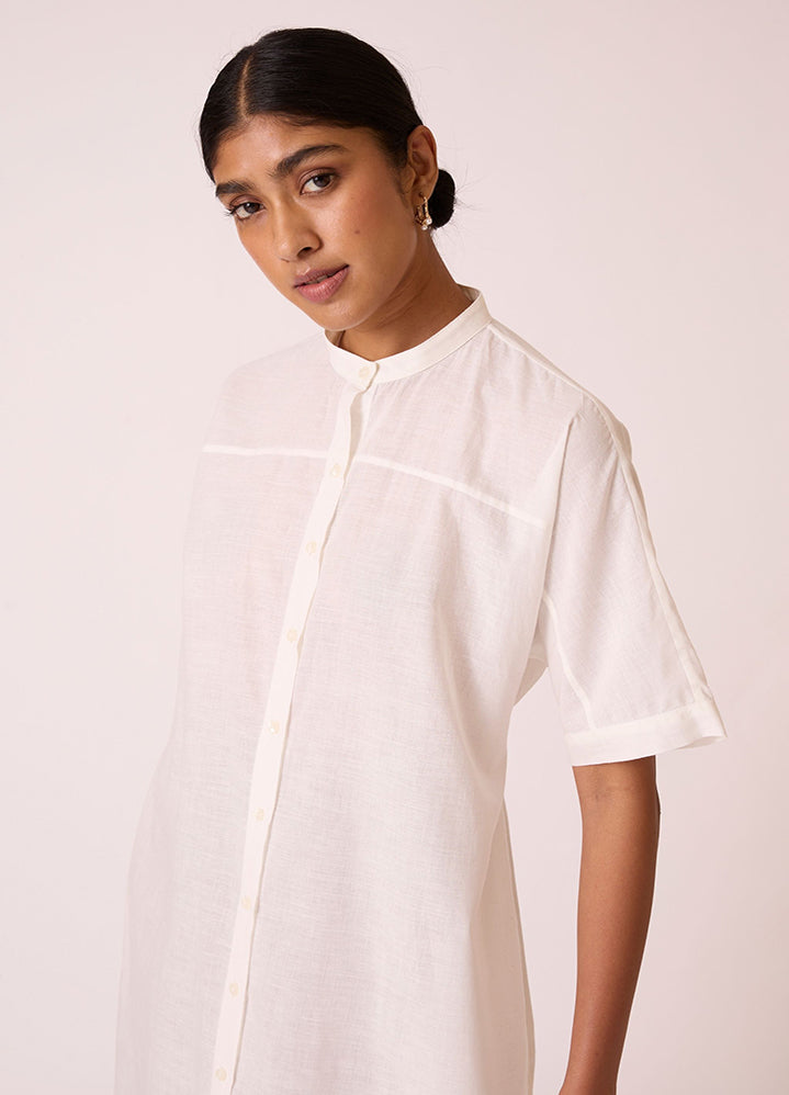 Viktor Off White Cotton Tunic