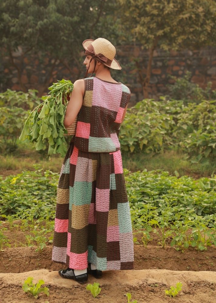 Irene Kantha Patchwork Skirt