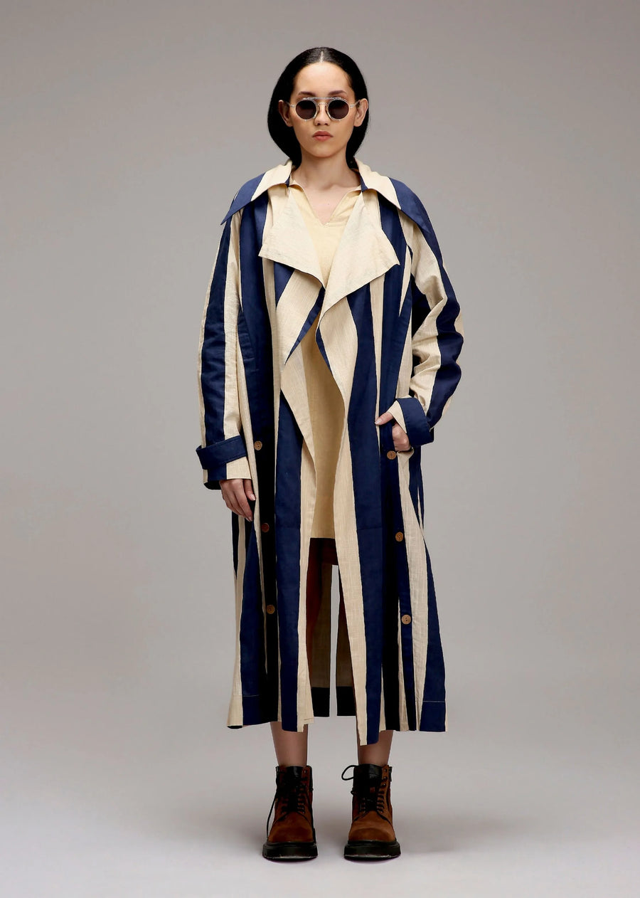 Egg-Shell Jacket & A-Line Shift Dress Set (2 Pcs)