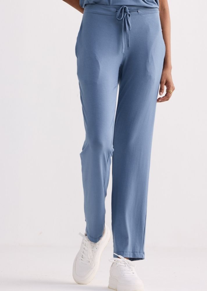 Wide Leg Pant In Blue