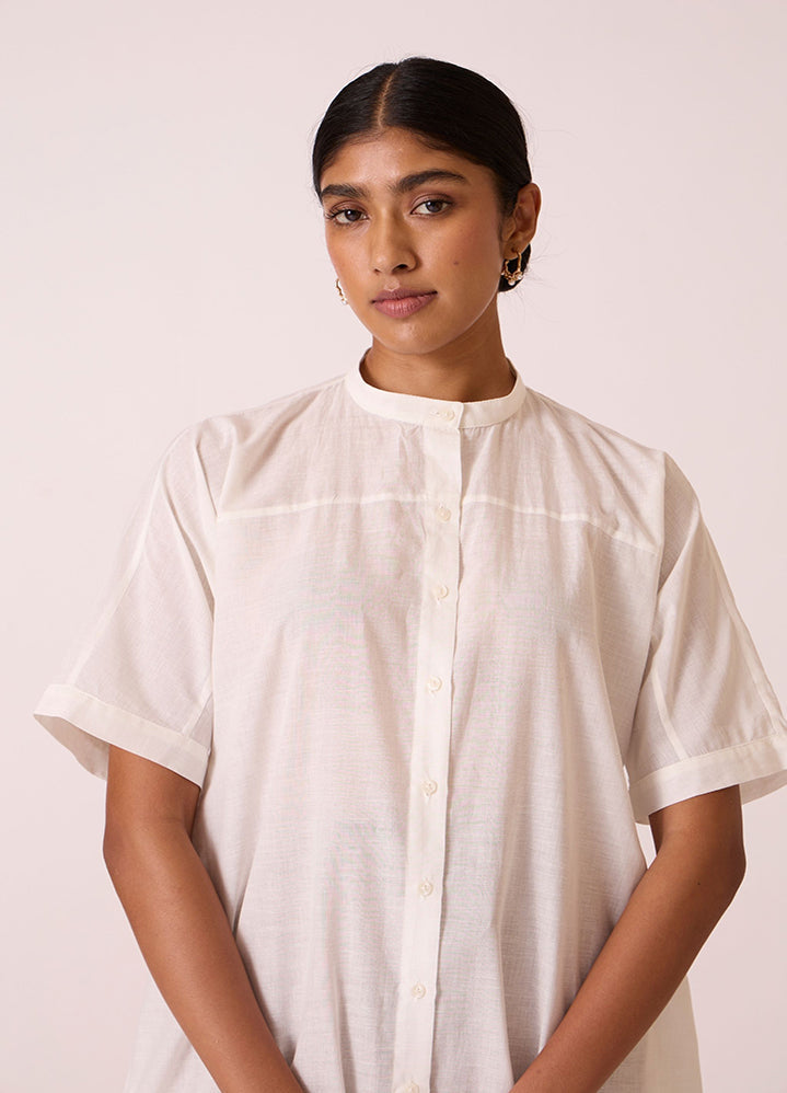 Viktor Off White Cotton Tunic