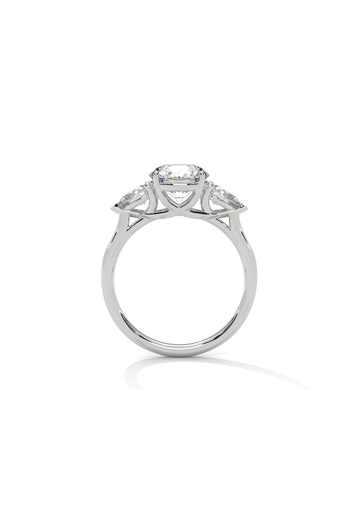 Three Solitaire Ring-Cat0107