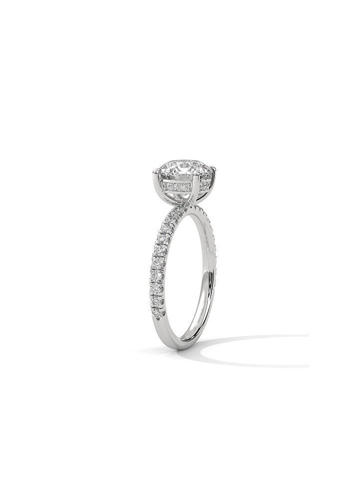 Solitaire Ring With 34 Diamonds-Cat0139