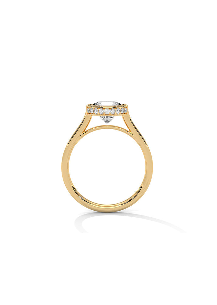 Solitaire Ring With 18 Diamonds-Cat0127