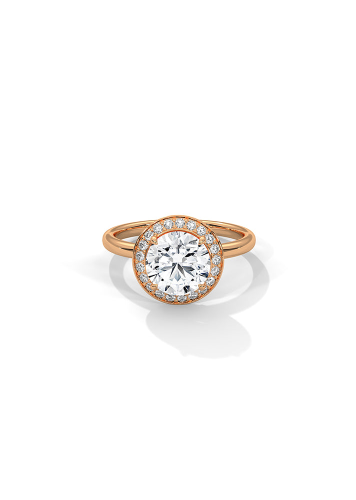 Solitaire Ring With 21 Diamonds-Cat0182