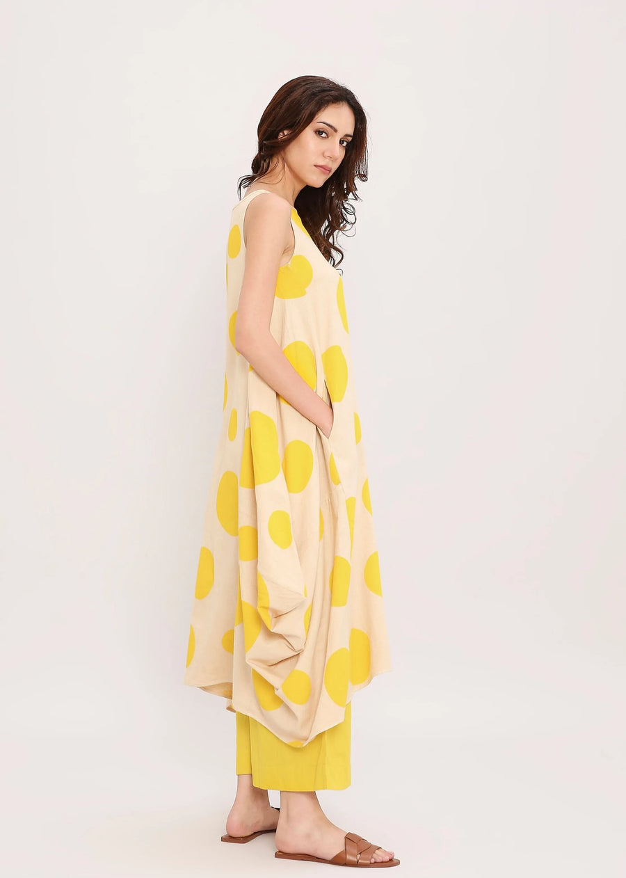 Capsule Edit Hand Block Printed Polka Vari Co-ord Set (2 PCS)