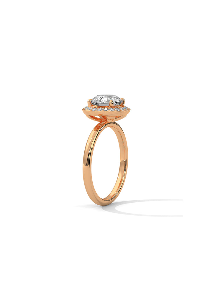 Solitaire Ring With 21 Diamonds-Cat0182