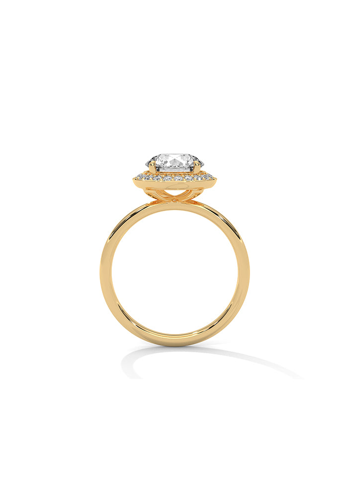 Solitaire Ring With 21 Diamonds-Cat0182