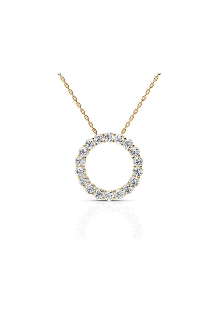 Product image of Yellow Gold, White Gold, Rose Gold 18K gold set with Etically Lab Grown Diamonds Diamond Band Neckpiece, curated by Only Ethikal