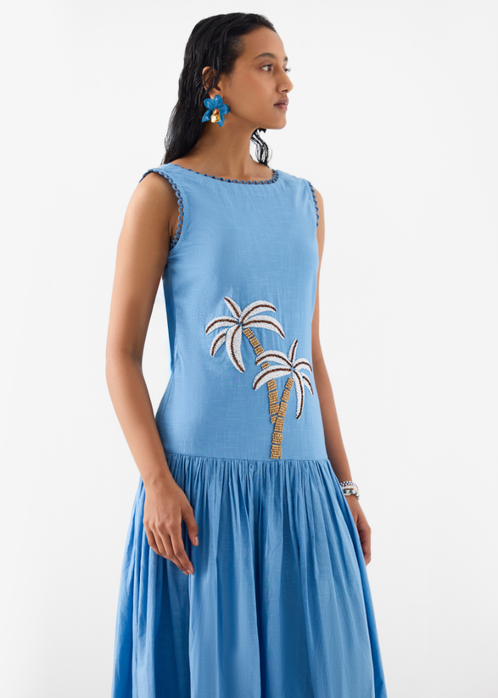 Palm Island Long Dress