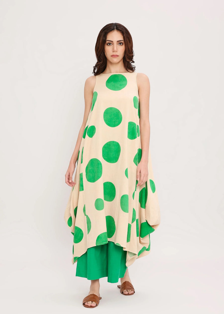 Capsule Edit Hand Block Printed Polka Vari Co-ord Set (2 PCS)