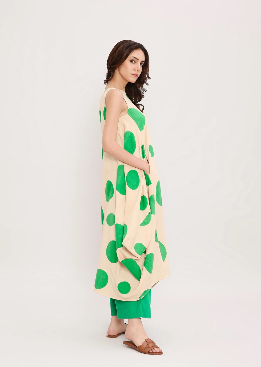 Capsule Edit Hand Block Printed Polka Vari Co-ord Set (2 PCS)