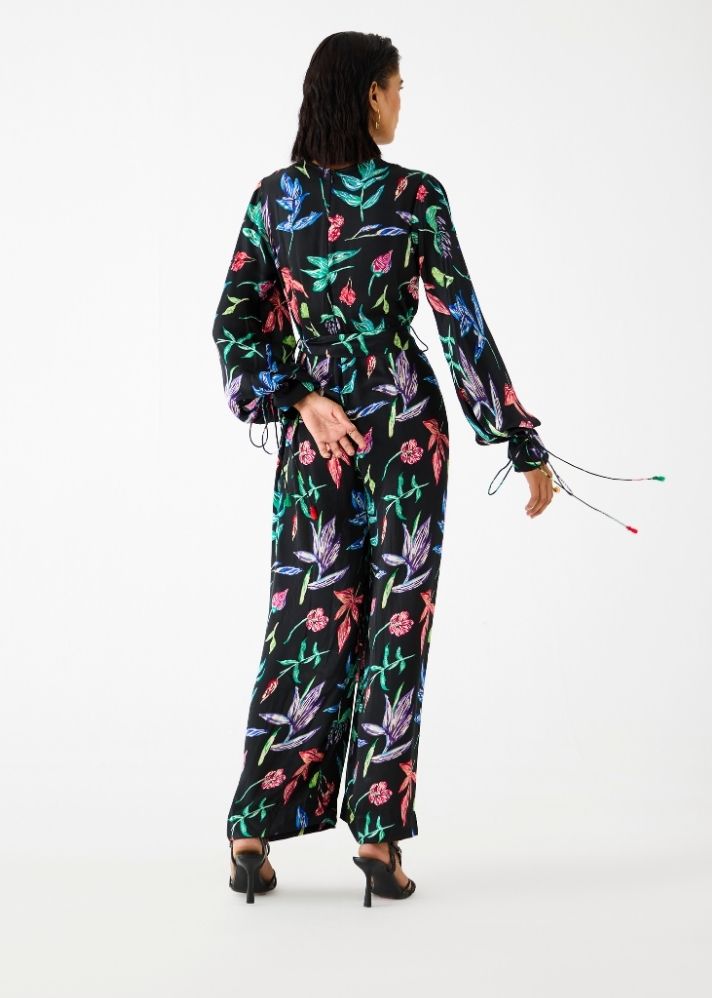 Black Botanica Jumpsuit