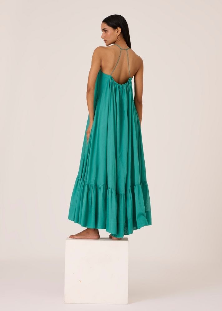 Naiara Cyan Maxi Dress