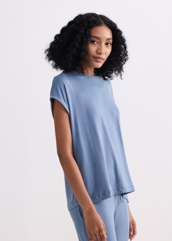 Relaxed Tee In Blue