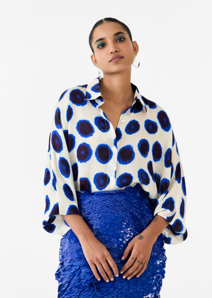 Indigo Batwing Shirt