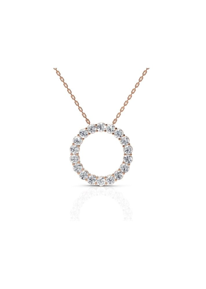 Product image of Yellow Gold, White Gold, Rose Gold 18K gold set with Etically Lab Grown Diamonds Diamond Band Neckpiece, curated by Only Ethikal