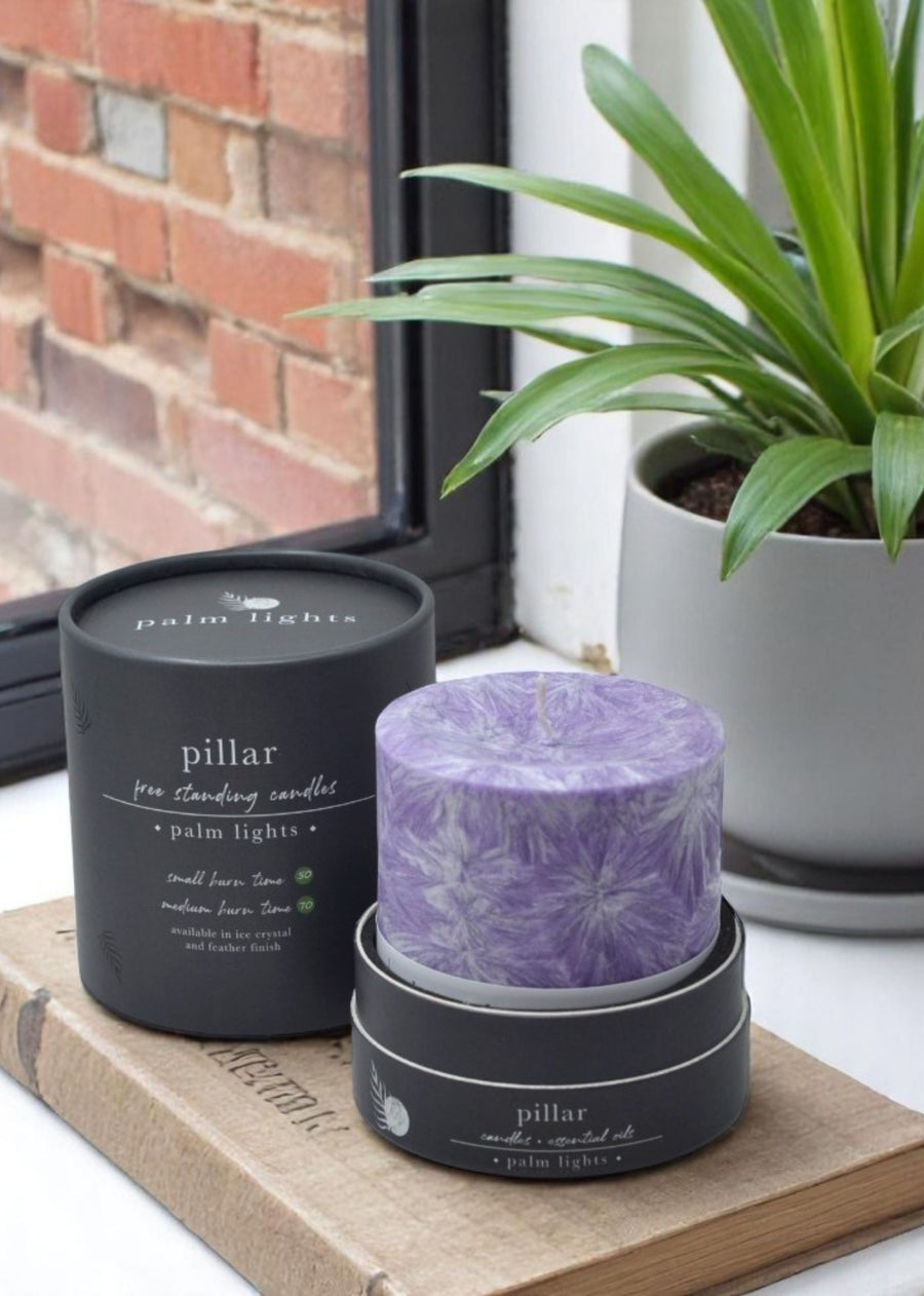 Lavender Forever Pillar Candle
