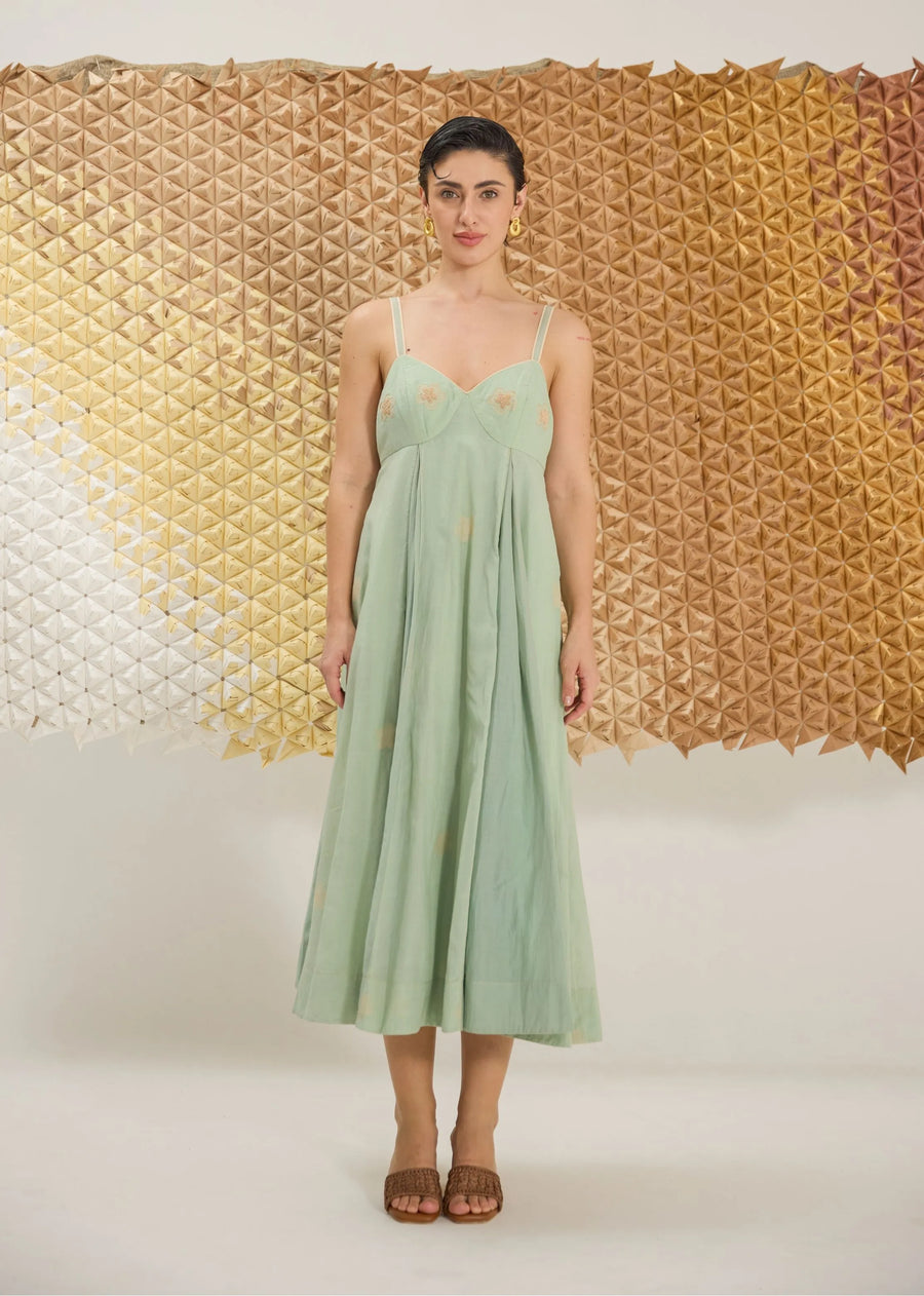 Sage Green Clover Dress