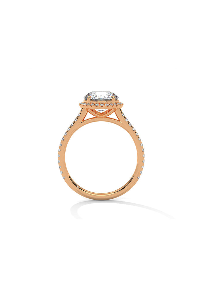 Solitaire Ring With 52 Diamonds-Cat0114